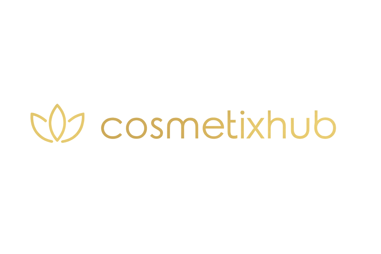 gold lotus cosmetic logo design