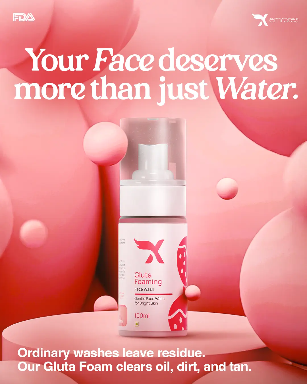 Gluta Foaming facewash